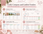 Ultimate Wedding Planner Spreadsheet | Google Sheets & Excel Wedding Planner | Budget Tracker, Guest List, RSVP, Vendor & Wedding Checklist