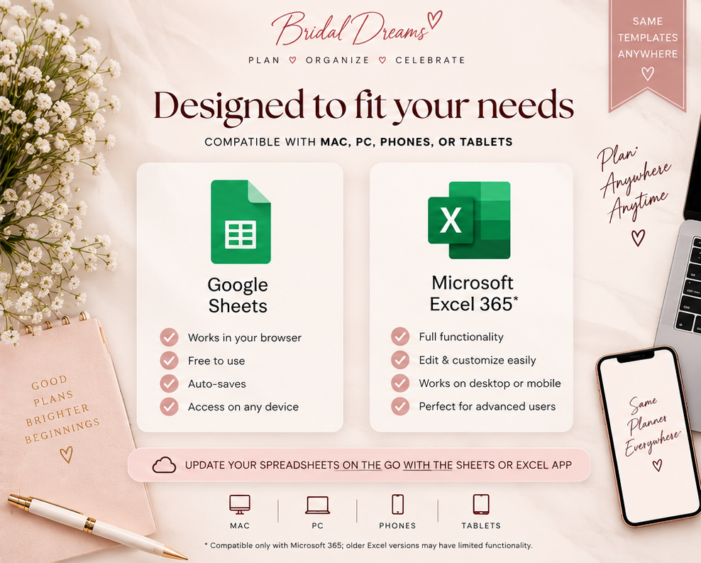 Ultimate Wedding Planner Spreadsheet | Google Sheets & Excel Wedding Planner | Budget Tracker, Guest List, RSVP, Vendor & Wedding Checklist