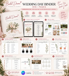 Wedding Day Binder Template | 100+ Editable Canva Pages